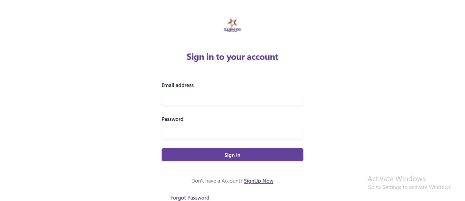 SCHOOL – Parents Dashboard